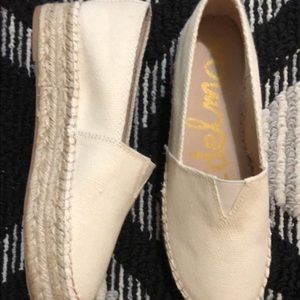 Ivory white espadrilles by Sam Edelman